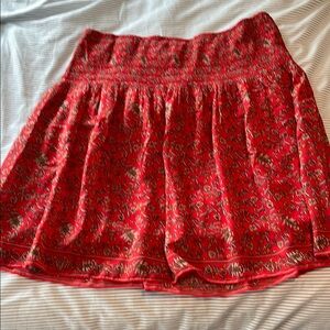 Floral Red Skirt max studio xl in like new condtion